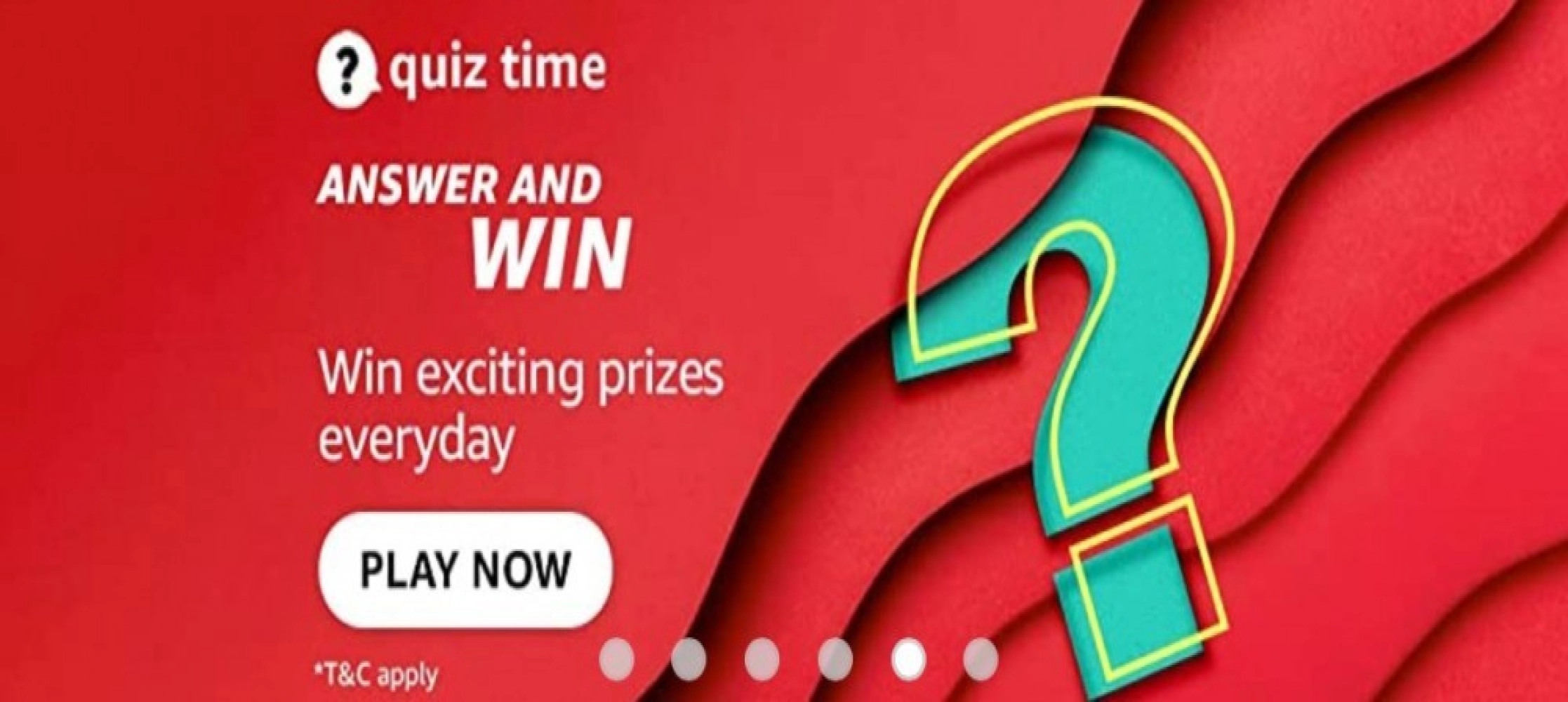 AMAZON QUIZ CONTEST: 5 MAY, 2022 - ANSWER TODAY FOR THE QUESTIONS AND GET A CHANCE TO WIN AMAZON PAY RS.40,000