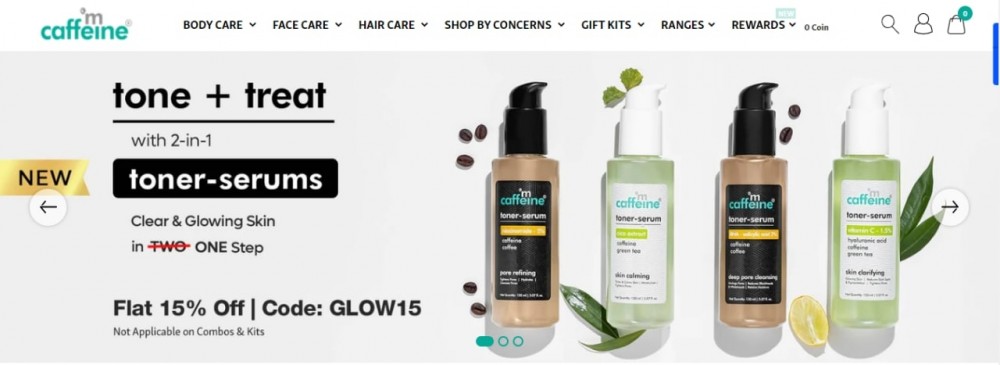 TONE + TREAT with 2 in 1 | Flat 15% Off  Use code : GLOW15