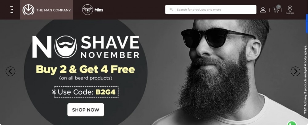 No Shave November | Buy 2 get 4 Free  Use code : B2G4