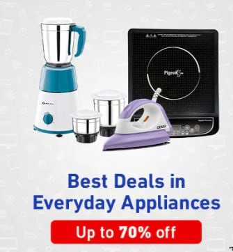 Last day Loot  70% off on Appliances