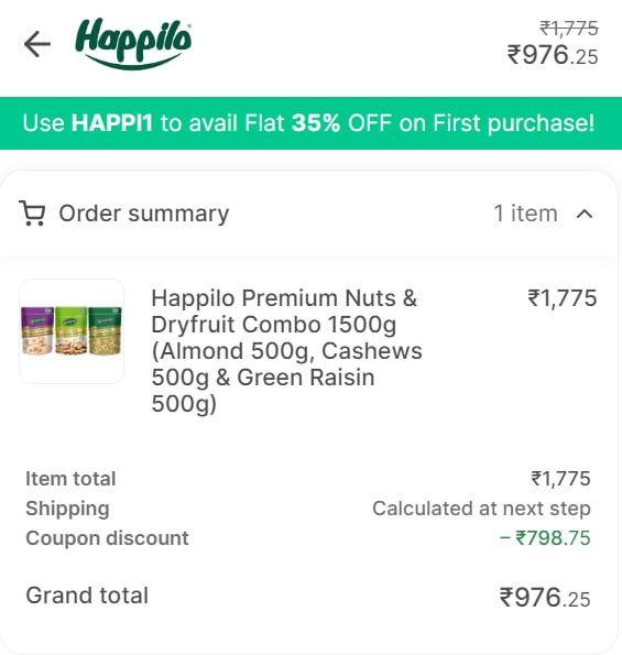 Flat 45% off on Dry Fruits, Peanut Butter, Spreads & Combos (Minimum purchase Rs 599)  Code : ADMF45