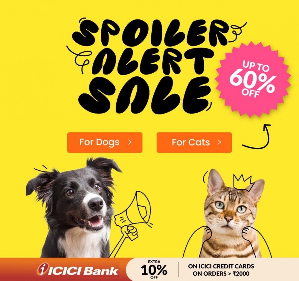 Upto 60% OFF +  Extra 10% OFF on ICICI credit cards on orders above INR 2000