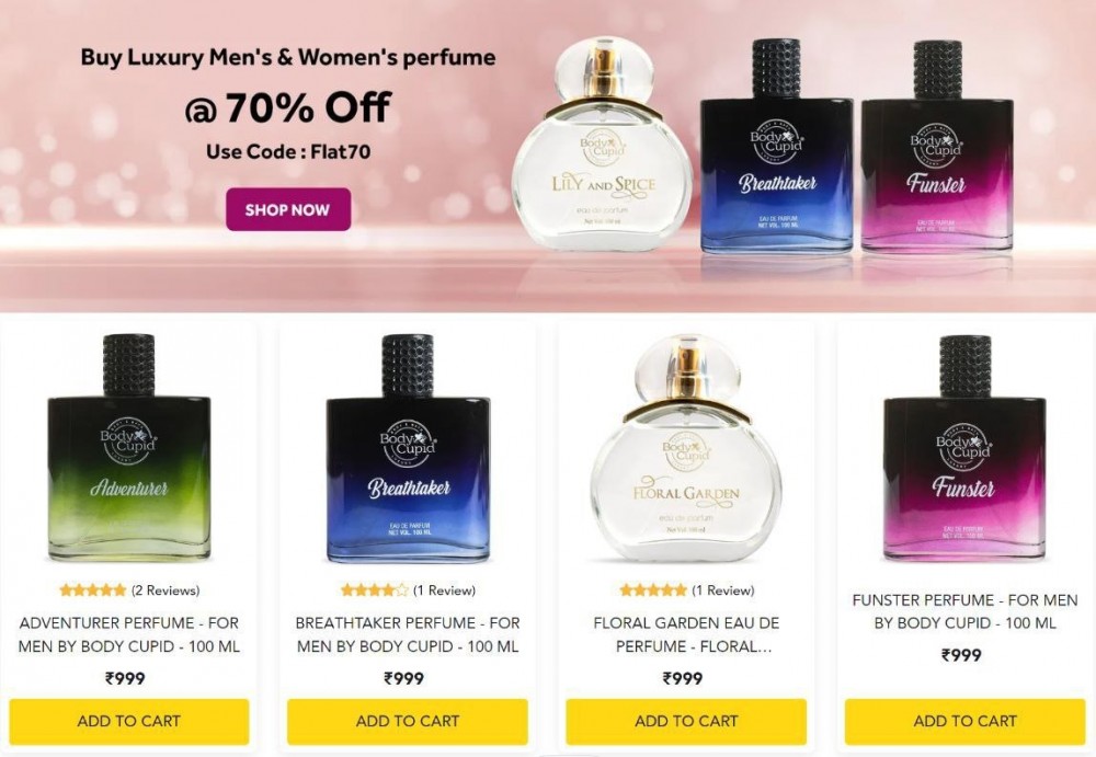 70% Off On Luxury Men's & Women's Perfume   Code : FLAT70