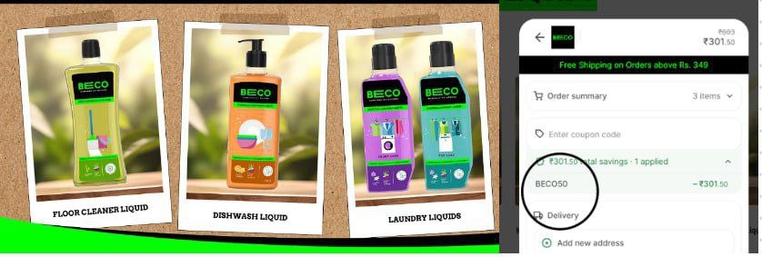 Buy any 3 cleaners & Get  50% Off   Auto Apply Code : BECO50