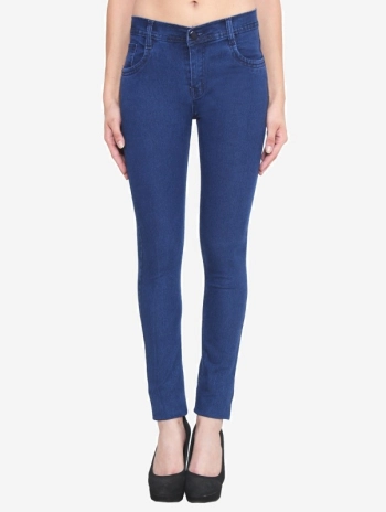 crease & clips slim women's blue jeans JNS4001_BLU