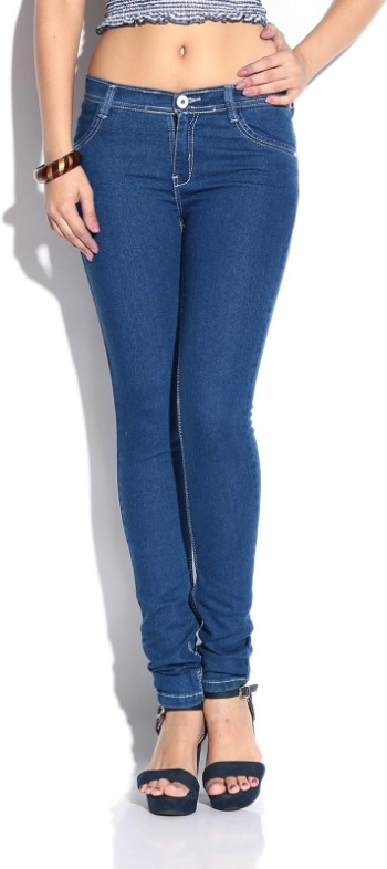 ganga slim women's light blue jeans 407LBLU