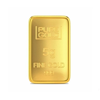 joyalukkas assayer certified 5 gm, 24k (999) yellow gold precious bar BN21006365
